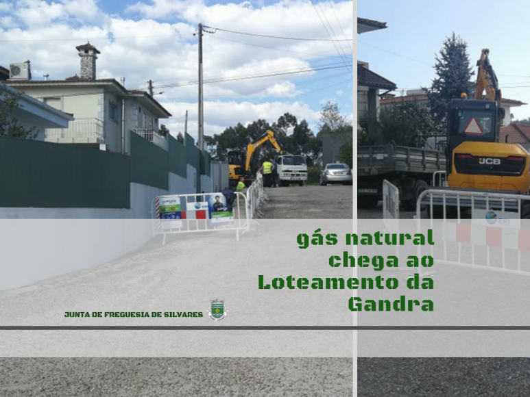Rede de g&aacute;s natural chega ao Loteamento da Gandra