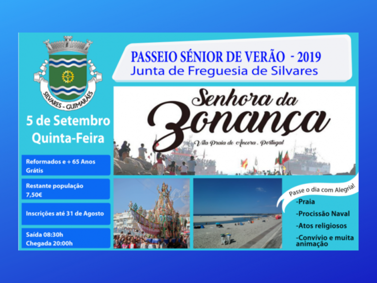 Passeio S&eacute;nior de Ver&atilde;o 2019 | Senhora da Bonan&ccedil;a