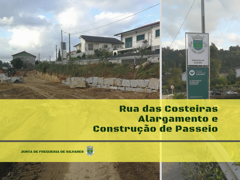 Obras de beneficia&ccedil;&atilde;o  da Rua das Costeiras